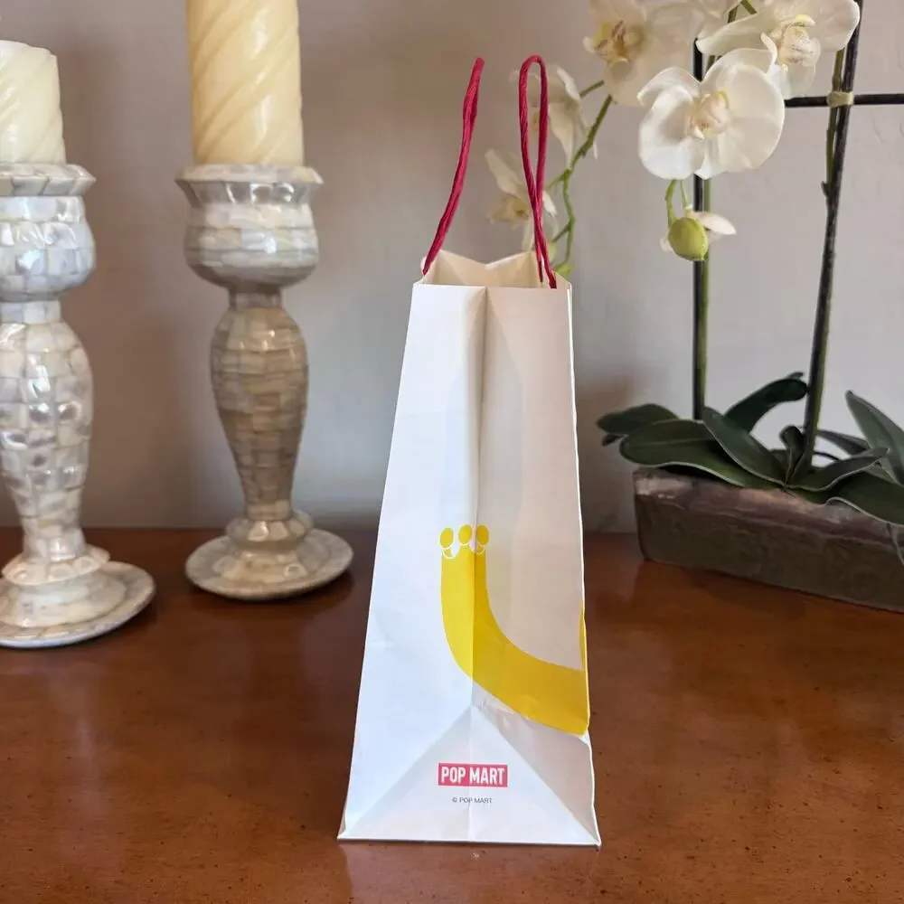 Pop Mart Hirono Small Shopping Bag 9”x10”x4.75” Paper Gift Bag